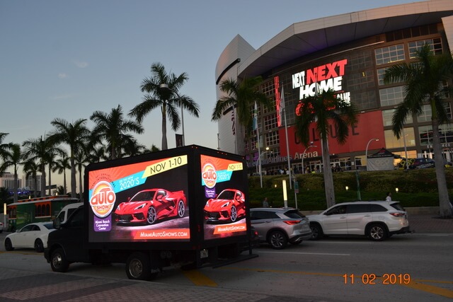 Miami Auto Show- Mobile Billboard