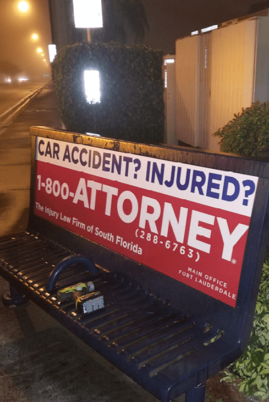 The Injury Law Firm - Bus Bench